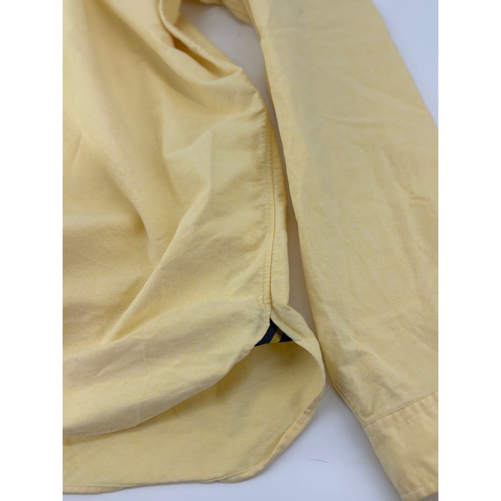 Ralph Lauren Button Down Mens XXL Shirt Yellow Classic Fit Oxford Long Sleeve - Picture 7 of 9